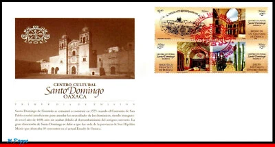 2089 MÉXICO 1998 CENTRO CULTURAL S.DOMINGO, ARQUITECTURA, MI# 2709-12, FDC Foto 1 de 2