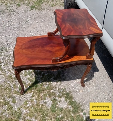 Mesa auxiliar escalonada chapa de caoba/palo de rosa (SET61) Foto 1 de 4