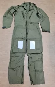 New Genuine RAF Flight Pilot Suit MK15 Aircrew Coverall Sage Green Size 4 - Foto 1 di 5