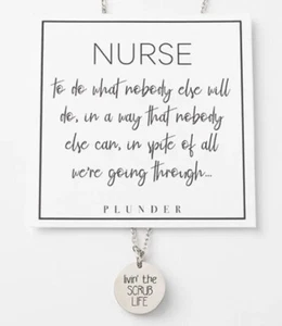 Damen Schmuck Edelstahl Scrub Life Krankenschwester Kette Halskette! - Bild 1 von 2