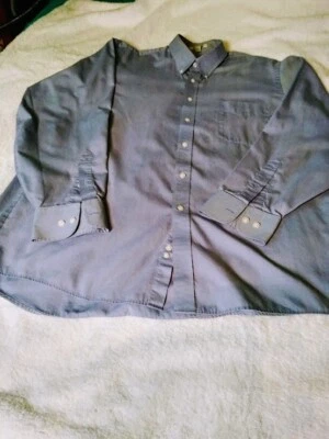 Geoffrey Beene Men's Blue Dress Shirt Size L 16.5 34/35 Button Down - Image 1 of 4