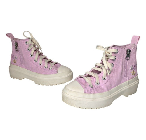 Converse Chuck Taylor All Star Piattaforma Sollevamento Lugged Fiori Ricamati Gioventù 2