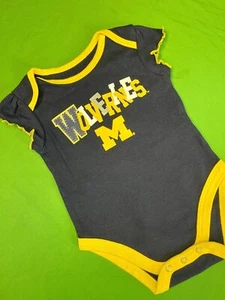 NCAA Michigan Wolverines Dark Blue Bodysuit 0-3 months - Picture 1 of 4