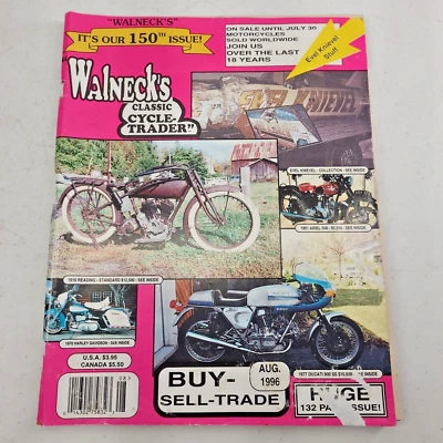 Walnecks Classic Cycle Trader Magazine August 1996 BSA Road Rocket Bill Hoard - Image 1 of 4