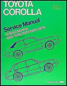 Toyota Corolla Servicio Manual 1975 1976 1977 1978 1979 Bentley Reparar Tienda