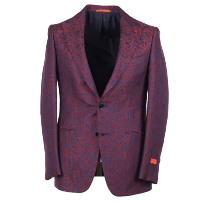 Isaia Napoli Slim-Fit Floral Brocade Formal Blazer 38R (Eu 48) Sport Coat NWT - Image 1 of 4