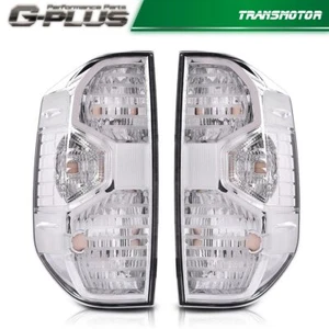 Fit For 2014-2021 Toyota Tundra Pickup Truck Clear Tail Lights Lamps Pair - Picture 1 of 9