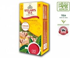 Steuarts Ceilán té Orgánico Jengibre 25 bolsas de 100% de prima mejor pack de Sri Lanka