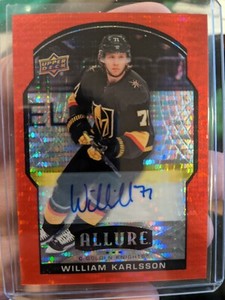 William Karlsson #24 Red Rainbow Auto 2020-21 Upper Deck Allure