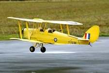 Elettrico Dehavilland Tiger Moth Biplano Modello RC Aeroplano Stampato Plans