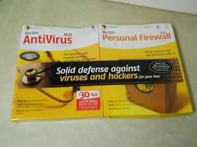 Symantec Norton AntiVirus 10.0 & Personal Firewall 3.0 for Macintosh OS X v10.4 - Image 1 of 4
