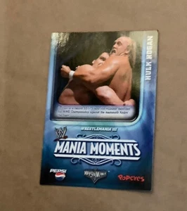 Hulk Hogan v Andre The Giant WWE Mania Moments WrestleMania Popeye's Promo Card - Bild 1 von 2