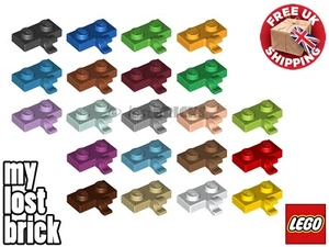 LEGO - Part 11476 - Plates 1x2 with Clip + NEW + SELECT COLOUR / QUANTITY - Picture 1 of 22