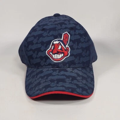 Vintage Cleveland Indians Annco Snapback RARE All Over Print Wahoo Logo Hat - Image 1 of 4
