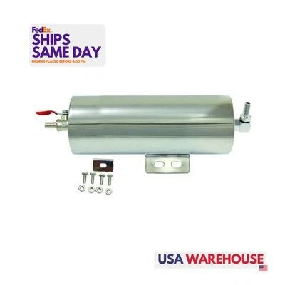 Specialty 9966, un radiador de tanque de desbordamiento de acero inoxidable pulido 4 pulgadas X 8 pulgadas con Har Foto 1 de 4