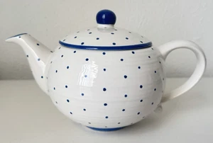 Gmundner Keramik Tupferl blau Teekanne 13 cm GK2995 (2509DE9) 09/25 - Bild 1 von 8