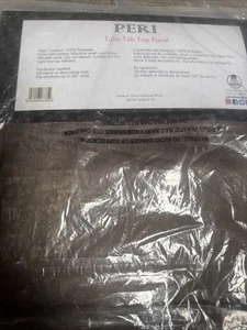 1 Peri Tulip Tab Top Panel Taupe 52x84” Polyester New - Picture 1 of 1