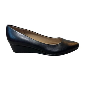Zapatos de vestir EASY SPIRIT negros con cuña para mujer talla 8, cuero; tacón pequeño - Imagen 1 de 10
