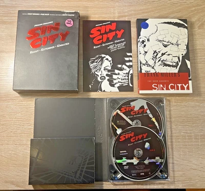 Sin City Deluxe Collector's Edition Recut Extended Unrated 2-DVD Set 2005 Action - Image 1 of 4