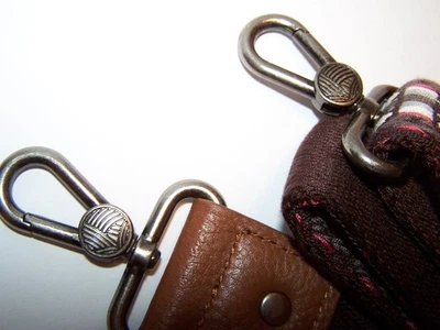 THE SAK Fabric Crossbody Replacement Purse Strap Brown Brass - gold Hardware NEW - Image 1 of 4