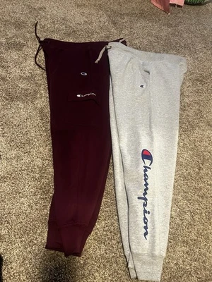 Лот из 2 Champion женщин с манжетами поты серый и фиолетовый размер большой - Изображение 1 из 4