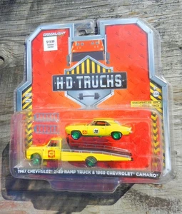 GREENLIGHT "CHASE" 1967 CHEVROLET C-30 RAMP TRUCK & 1969 CHEVROLET CAMARO - Bild 1 von 3