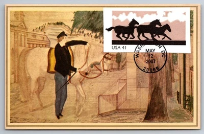 #U662 Horses FDC Maxi Card - Image 1 of 2