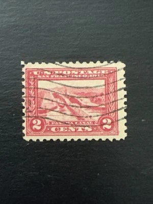 US Stamp Scott # 402 Panama-Pacific Two Cent-various Cancellations Used Ng - Image 1 of 2