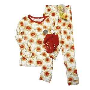 NWT Milkberry 3 Piece Bamboo PJ Set 4T  - Picture 1 of 4