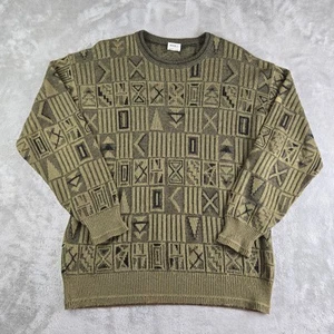 Vintage Marz Munchin Sweater Large Olive Green Linen Blend Made In West Germany - Picture 1 of 13