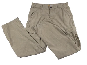 Carhartt Cargo Pants Mens 34x32 Double Knee Relaxed Force Workwear Outdoor Camp - Picture 1 of 12
