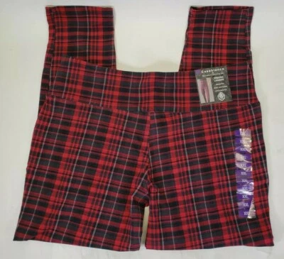 Mujer Casablanca Marrakech Negro Rojo Cuadros Leggings 2XL XXL Levantamiento y Esculpido 40 Foto 1 de 4