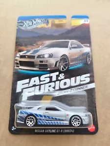 Hot Wheels HW 2024 FAST AND FURIOUS BRIAN O CONNER NISSAN SKYLINE GT-R R34 BNR34 - Picture 1 of 1