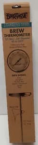 Bayou Classic Stainless Steel Brew Thermometer 12" Stem 60-220F..............4F - Picture 1 of 6