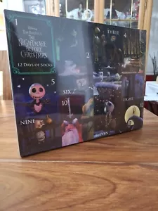 Disney The Nightmare Before Christmas 12 Days of Socks Shoe Sz 4-10 - Picture 1 of 3