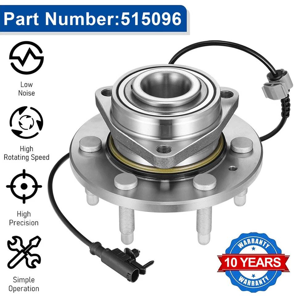  4WD 515096 Wheel Bearing and Hub Assembly for 07-14 GMC Yukon XL 1500 5.3L Foto 1 de 4