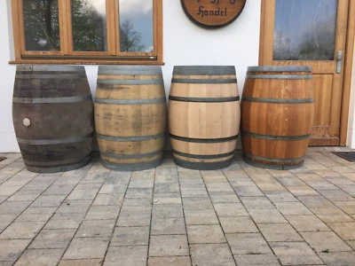 Regentonne Holzfass Wasserfass Regenfaß Gartenfaß gebrauchtes Weinfaß 225 L Faß - Bild 1 von 4