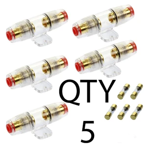 (5) AGU Fuse Holder Fuseholder Voodoo Car Audio 4 6 8 Gauge Inline 40 Amp - Picture 1 of 5