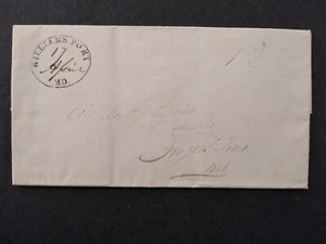 Maryland: Williamsport 1835 04/17 Stampless Cover to Hagerstown, Bank Letter - Picture 1 of 6