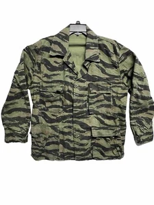 Vintage Military TIGER STRIPE Uniform Top Large Regular Apparel Corporation - Picture 1 of 11