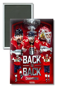 Florida Panthers 2025 NHL Stanley Cup Final Champions 2" x 3" Locker Magnet - Bild 1 von 3