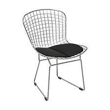 Mod Made Mid Century Modern Chrome Wire Dining Side Chair for Dining Room Kitche