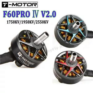 Motor sin escobillas T-Motor F60 Pro IV V2.0 1750KV 1950KV 2550KV 5-6S 4-6S 3-4S - Imagen 1 de 20