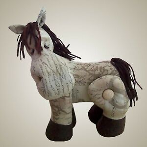 Cedar horse sewing pattern makes a soft toy horse standing 8" high