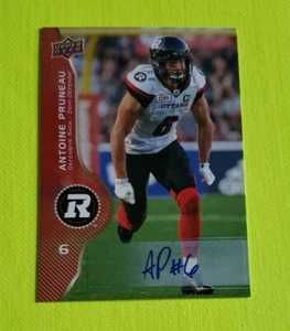 2017 Upper Deck CFL Signatures #102 Antoine Pruneau SSP - Picture 1 of 2