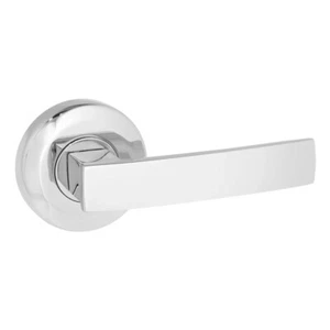 Gainsborough G2 Series Bright Chrome Angular Passage Lever set Round Rosettes - Picture 1 of 3