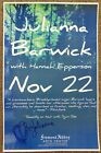 Signed JULIANNA BARWICK Gig POSTER In-Person w/proof Autograph 
