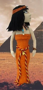 Egyptian queen cloth doll sewing kit by pcbangles - Picture 1 of 9