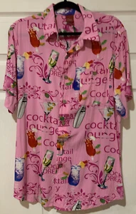 Camisa informal abotonada Junction West talla L rosa suave cóctel fiesta con bolsillo - Imagen 1 de 5