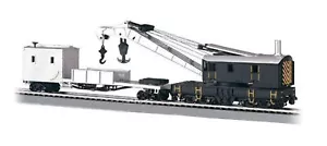 Bachmann 16149 HO Scale Painted Unlettered - 250-Ton Steam Crane & Boom Tender - Picture 1 of 1